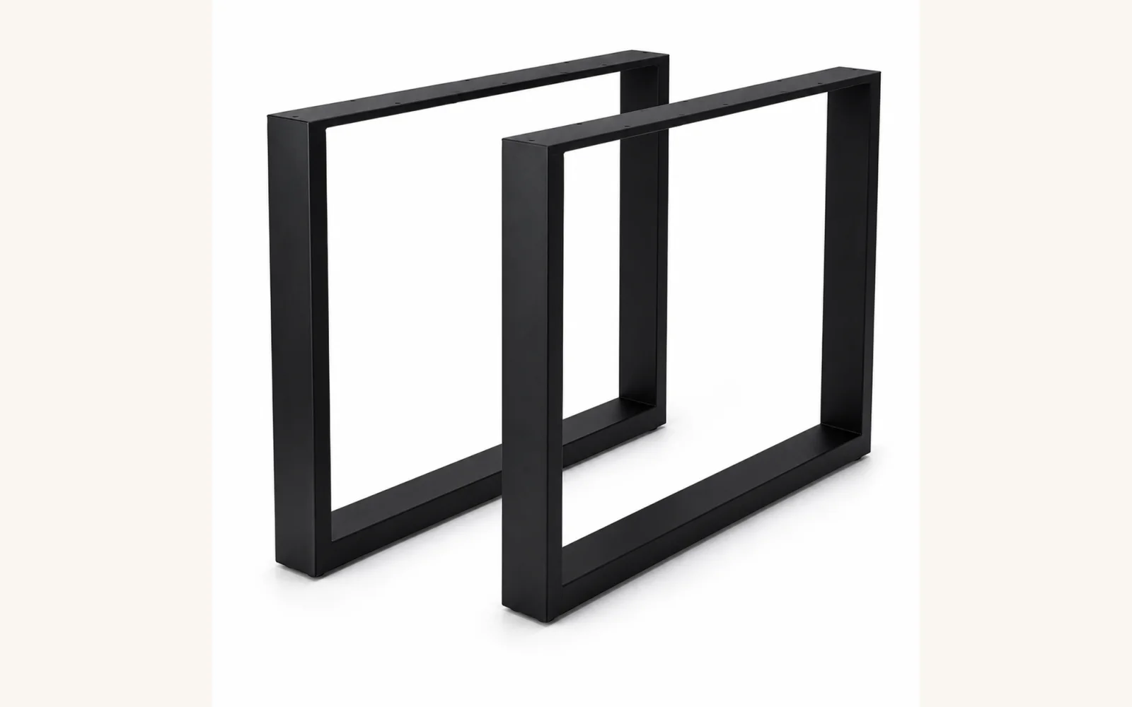 Nogi metalowe do stołu biurka Loft 72x70 profil 60x30 cm (2 szt.)