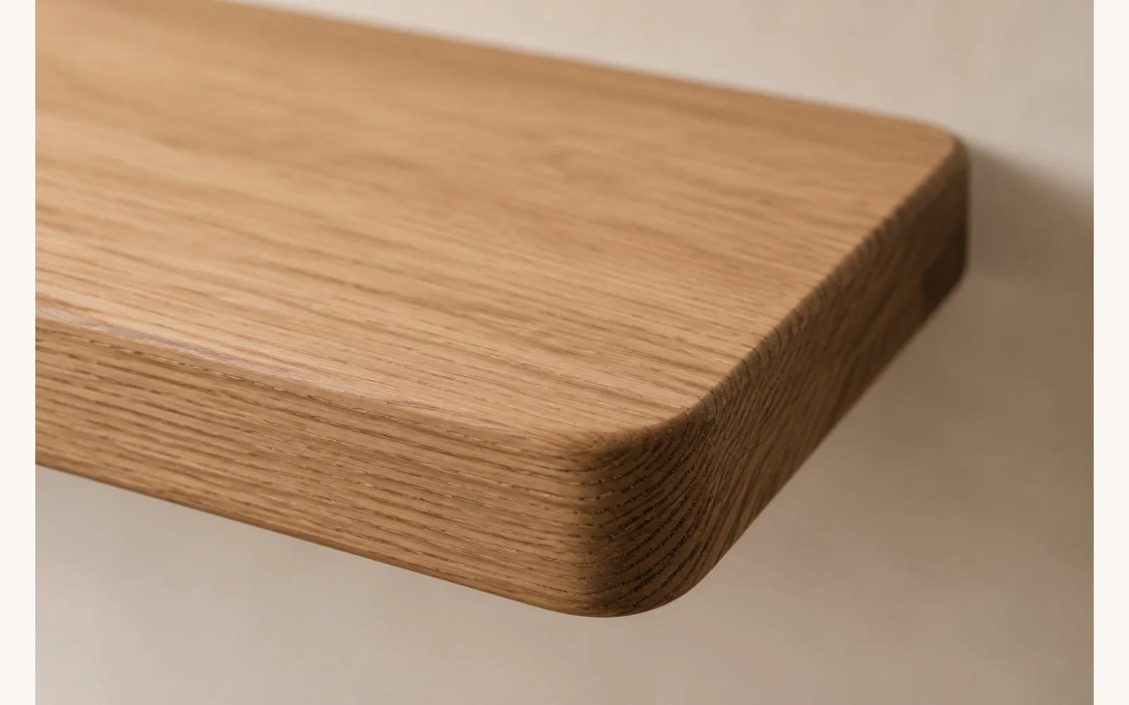 Półka dębowa LINE — głębokość 12 cm × 3 cm | lite drewno - zdjecie produktu