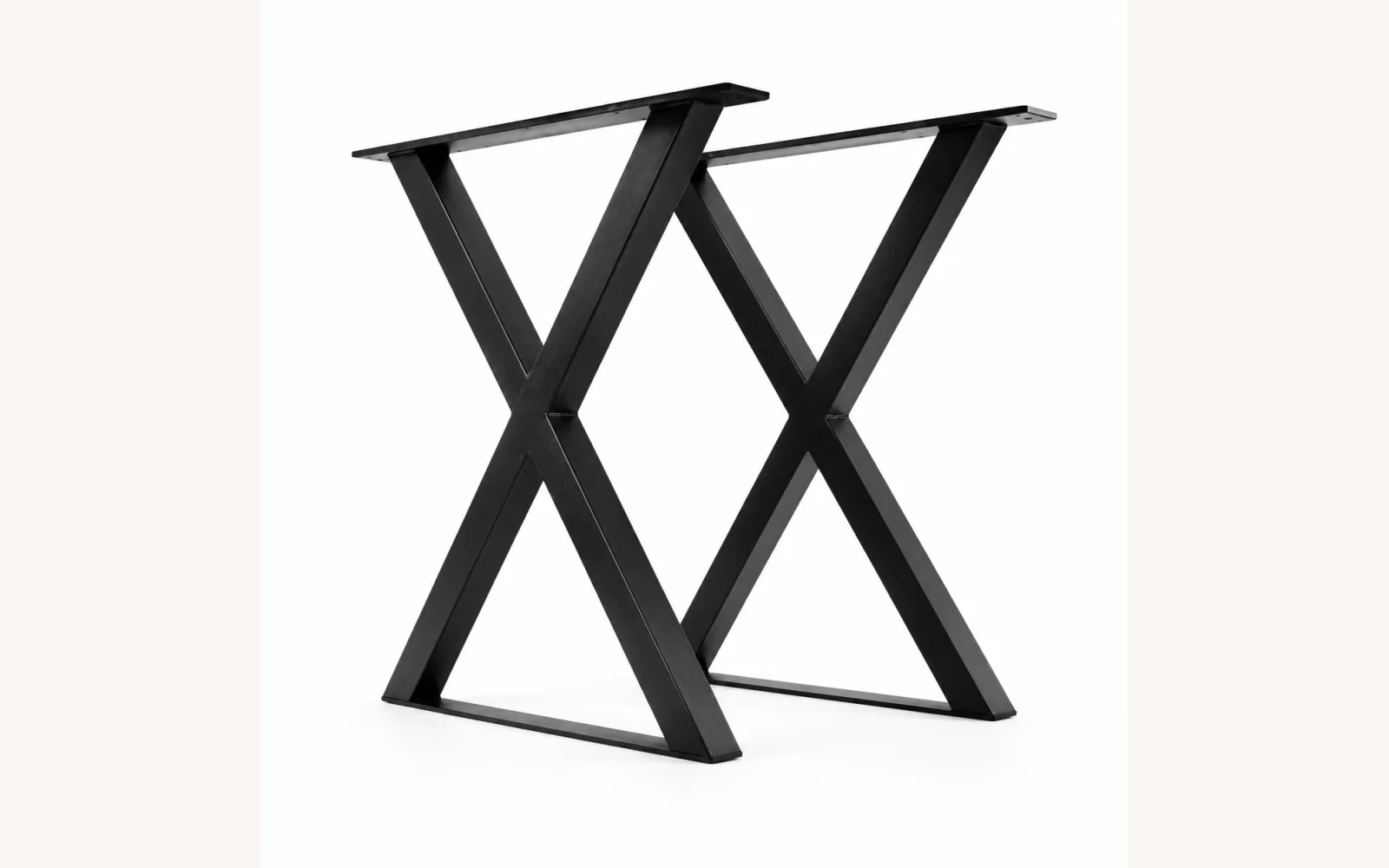 Noga do stołu typu X 600 × 750 mm z profilu 50×50 mm – model 00-01
