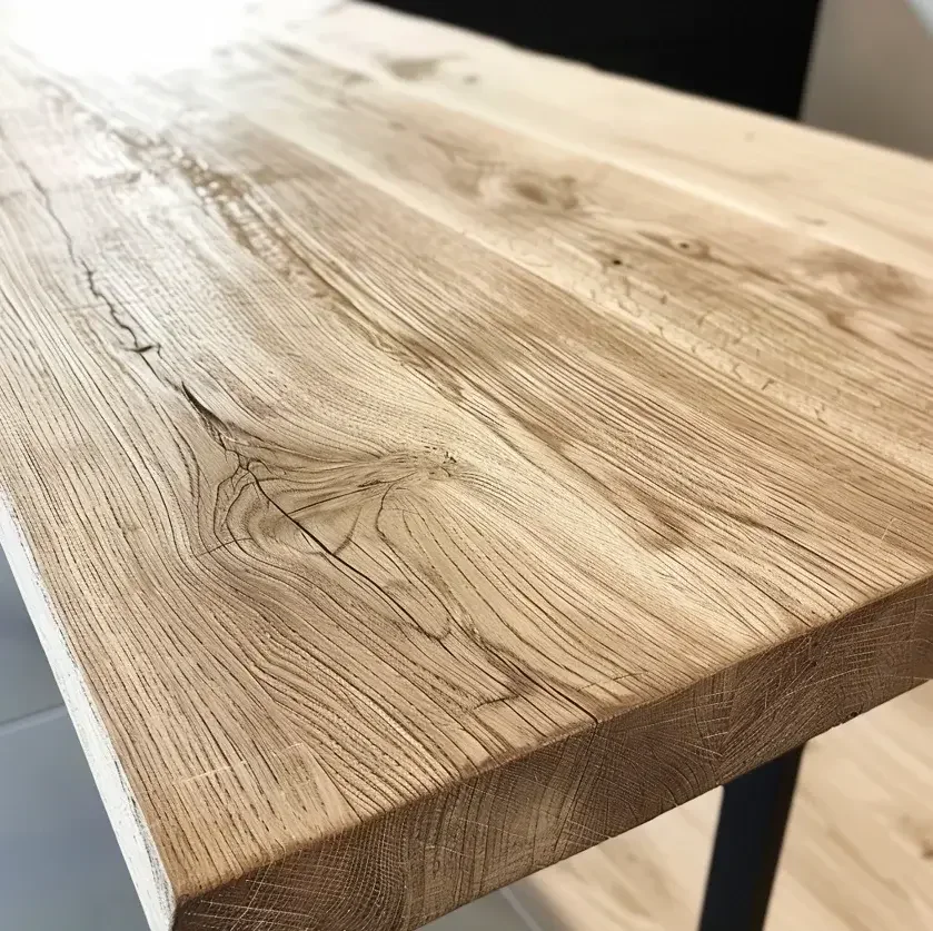 Blat Dębowy surowy na wymiar 140x80x4 cm - zdjecie produktu