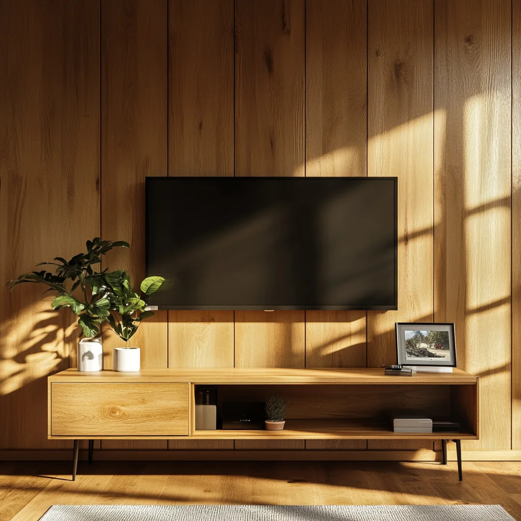 Szafka RTV Dębowa – 200x45x42,5 cm – 100% Lite Drewno Dębowe